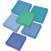 Sitzkissen-Set, türkis/blau