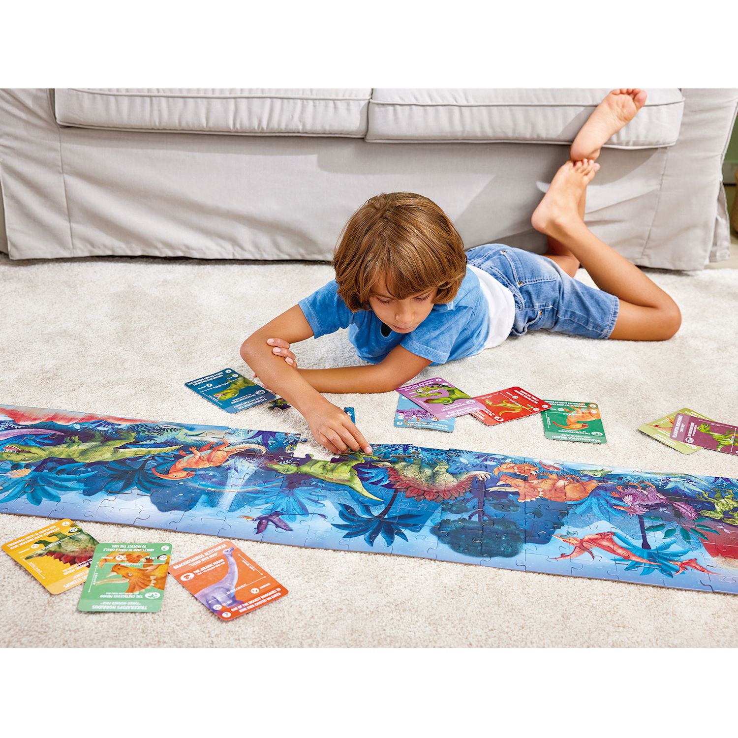 Bodenpuzzle Dinosaurier, 200 Teile