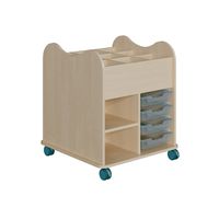 Bastelwagen Kreativo mit 8 ErgoTray Boxen B 75 x H 85 x T 75 cm