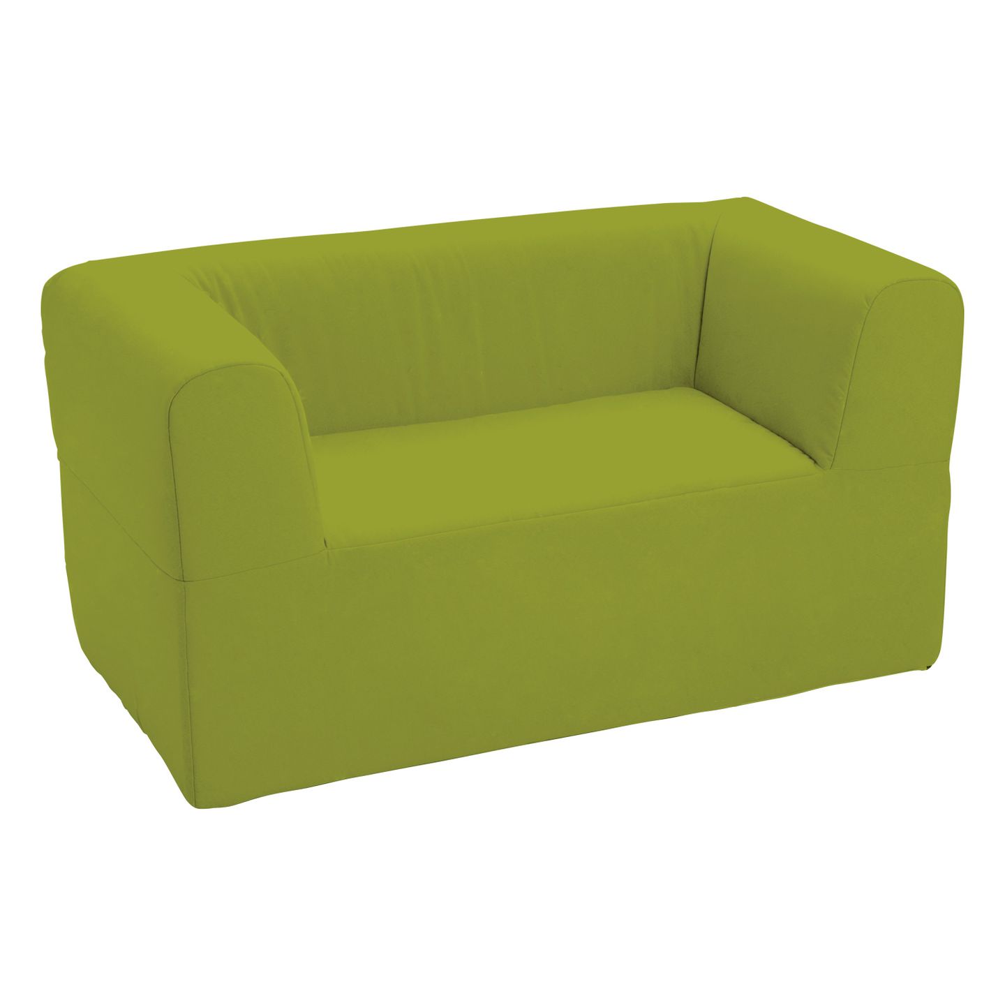 Kindergarten-Sofa 2-Sitzer mit Kunstlederbezug, Sitzhöhe 30 cm