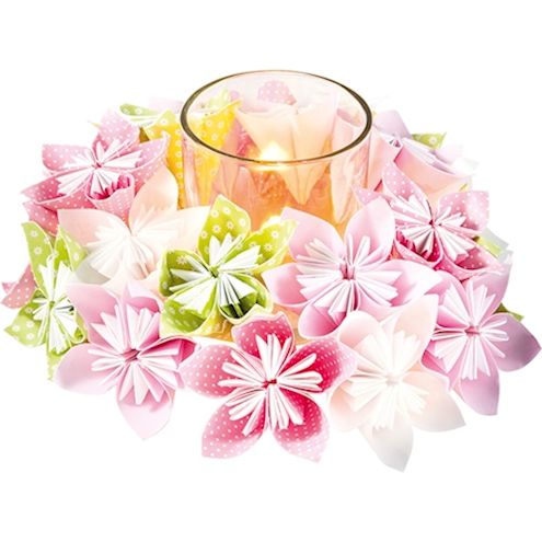 Faltblätter-Set Blüten, 170 Blatt in Grössen sortiert