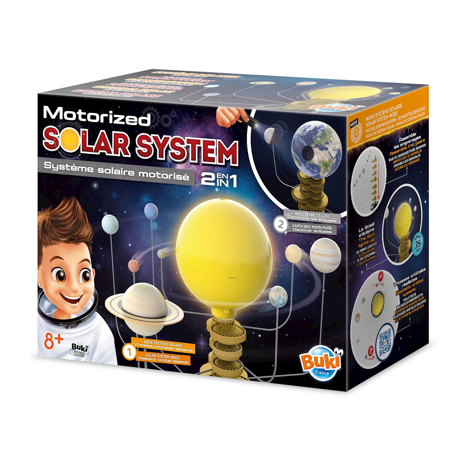 Sonnensystem mit Motorantrieb