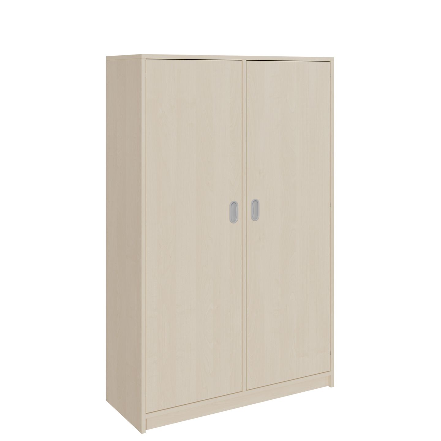 Doppeltürenschrank mit Sockel, mit Mittelwand, mit 8 Einlegeböden, B 102 x H 160 x T 40 cm