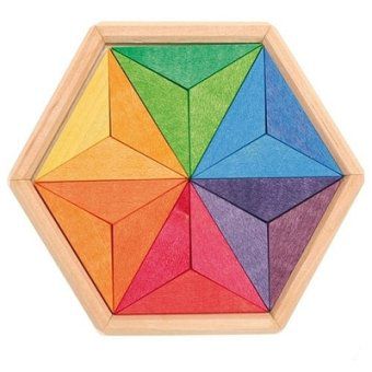 Komplementär Farbstern klein, 18 Teile