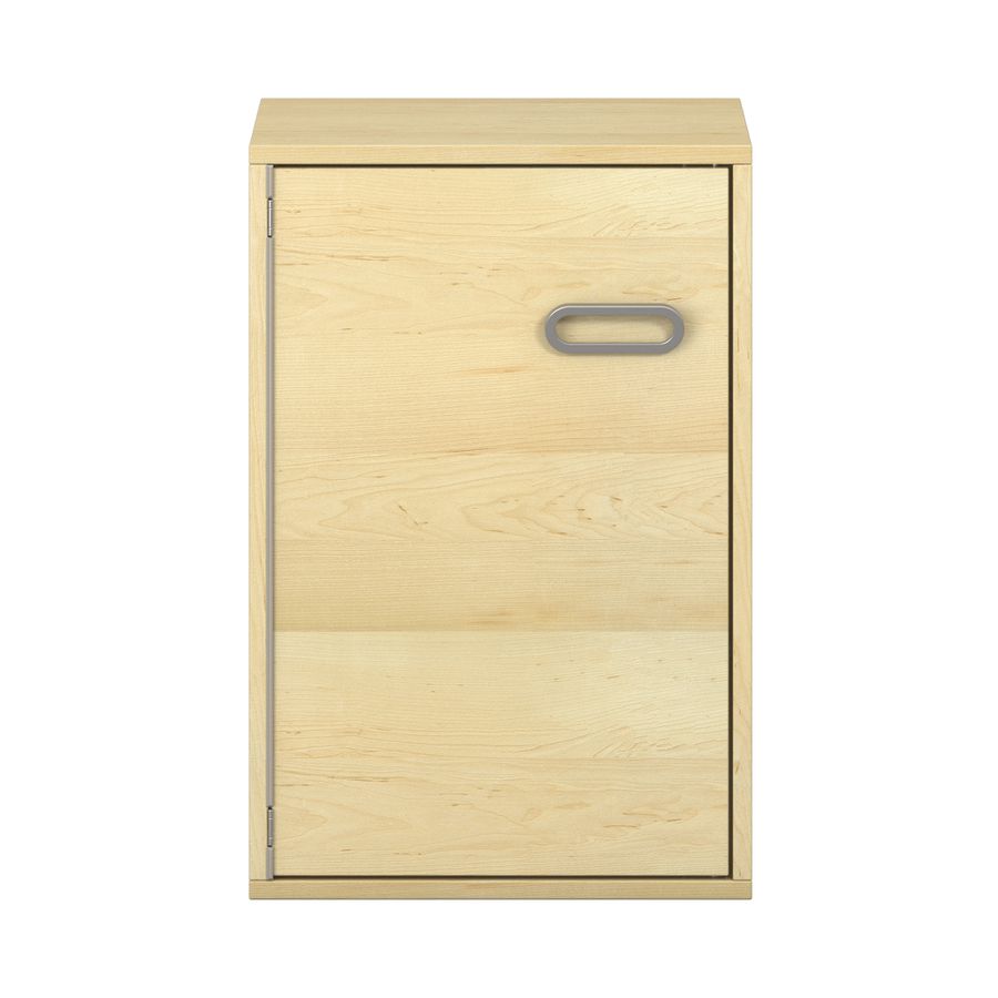 Pureo Türenschrank, Griff rechts, Scharnier links, Furnier mit 1 Einlegeboden B 50 x H 75 x T 42 cm