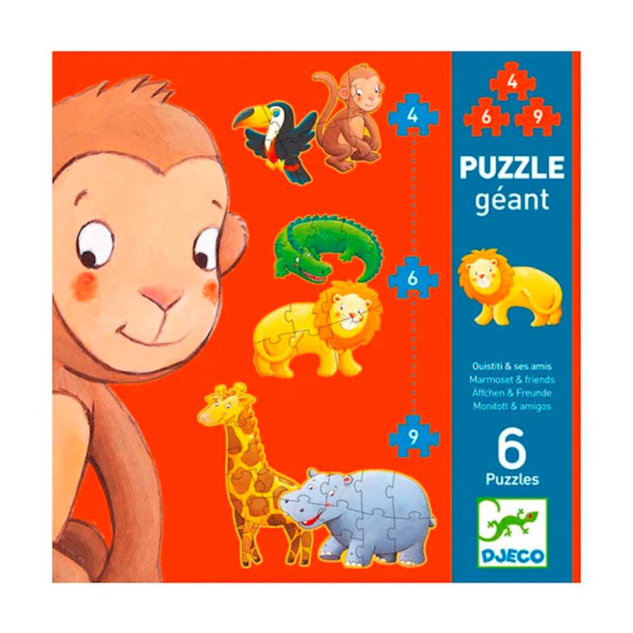 Bodenpuzzle Wilde Tiere