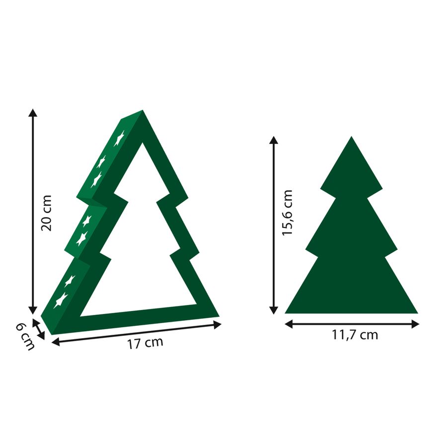 Tannenbäume Bastelset