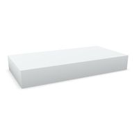 Bodenpolster, rechteckig in K200 polarweiss B 130 x H 18 x T 65 cm