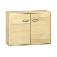 Pureo Doppeltürenschrank Furnier, mit 1 Einlegeboden, B 100 x H 75 x T 42 cm