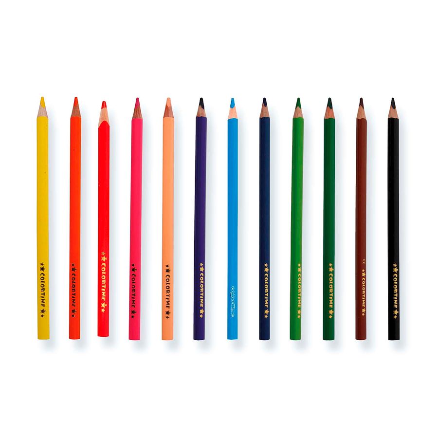 Einzelfarben Colortime Jumbo, Mine Ø 5 mm, 12 Stk.