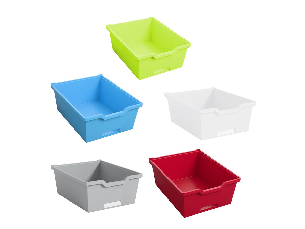 Materialbox mittel | mit Sichtfenster & stapelbar