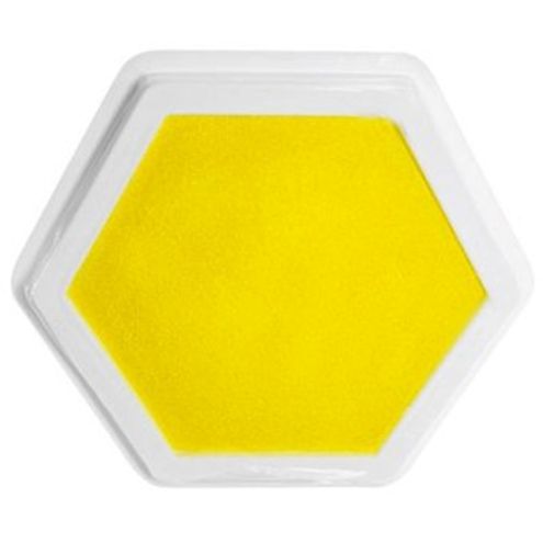 Riesenstempelkissen gelb, Ø 14 cm