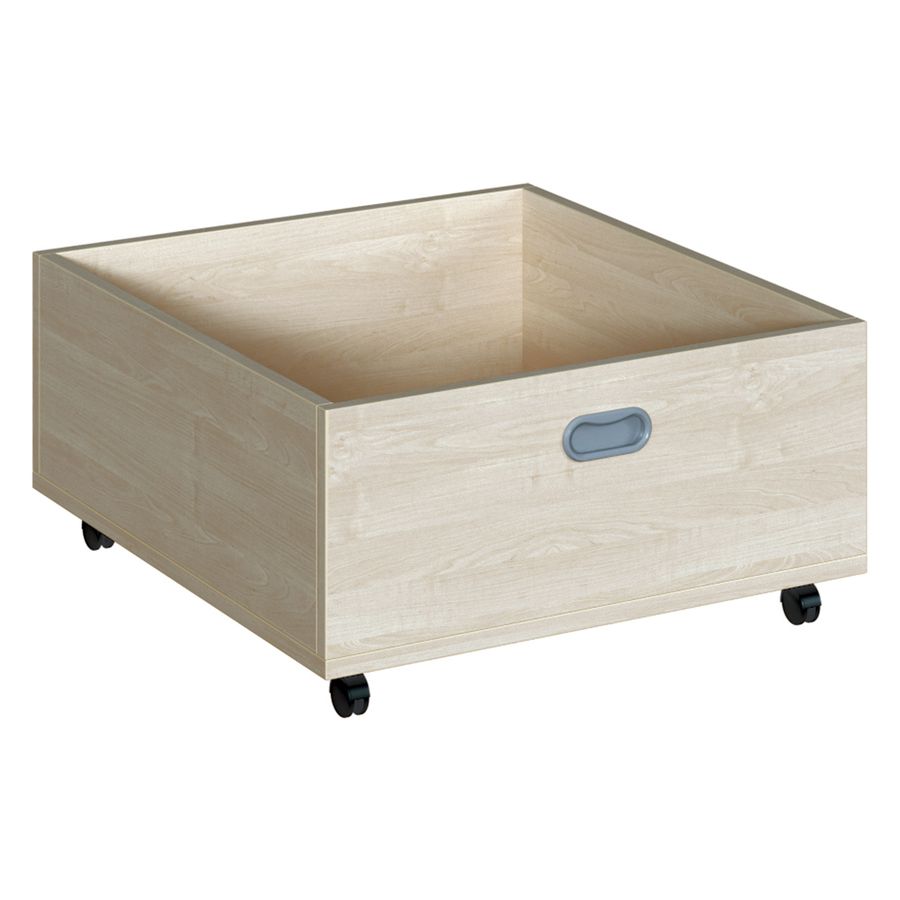 Rollkasten für Podesten mit Höhe 35 cm, B 62 x H 31 x T 66 cm, Buche hell