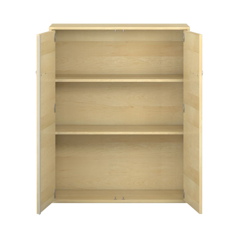 Pureo Doppeltürenschrank Furnier, B 100 x H 125 x T 42 cm