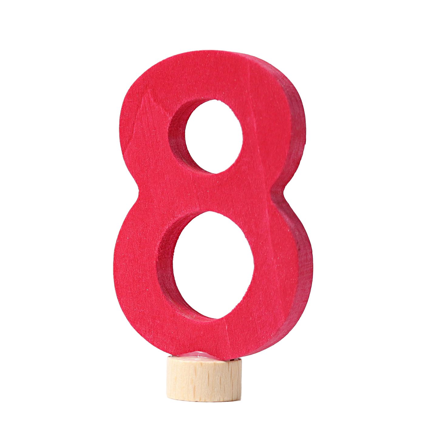 Geburtstagsring-Stecker Zahl 8