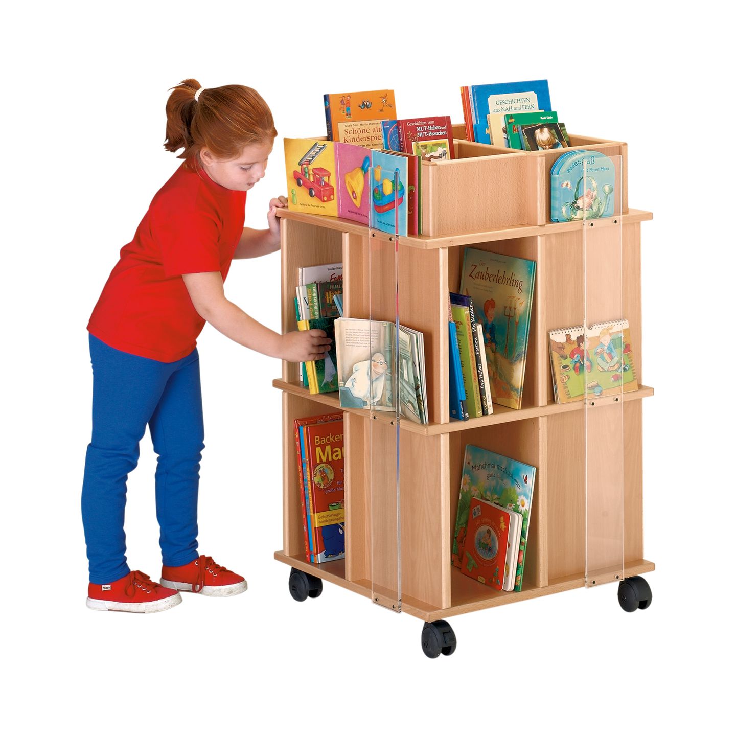 Bücherturm, B 60 x H 101 x T 60 cm