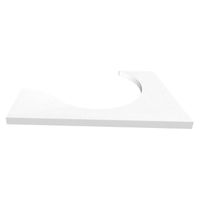 Abschluss negativ rechts, B 195 x H 9 x T 130 cm