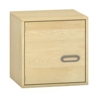 Pureo Hängeschrank mit Tür links, Furnier, mit 1 Einlegeboden, B 50 x H 50 x T 42 cm