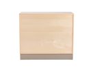 Pureo Doppeltürenschrank Furnier, B 100 x H 50 x T 42 cm
