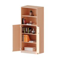 Schrank mit Doppeltüren und 4 Einlegeböden B 100 x H 190 x T 40 cm