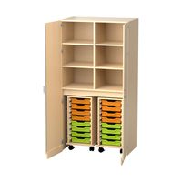 Garagenschrank Variado mit Sockel, 1 Mittelwand, 4 Einlegeböden, B 90 x H 191 x T 60 cm