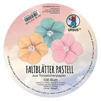 Faltblätter pastell Ø 15 cm, 100 Blatt