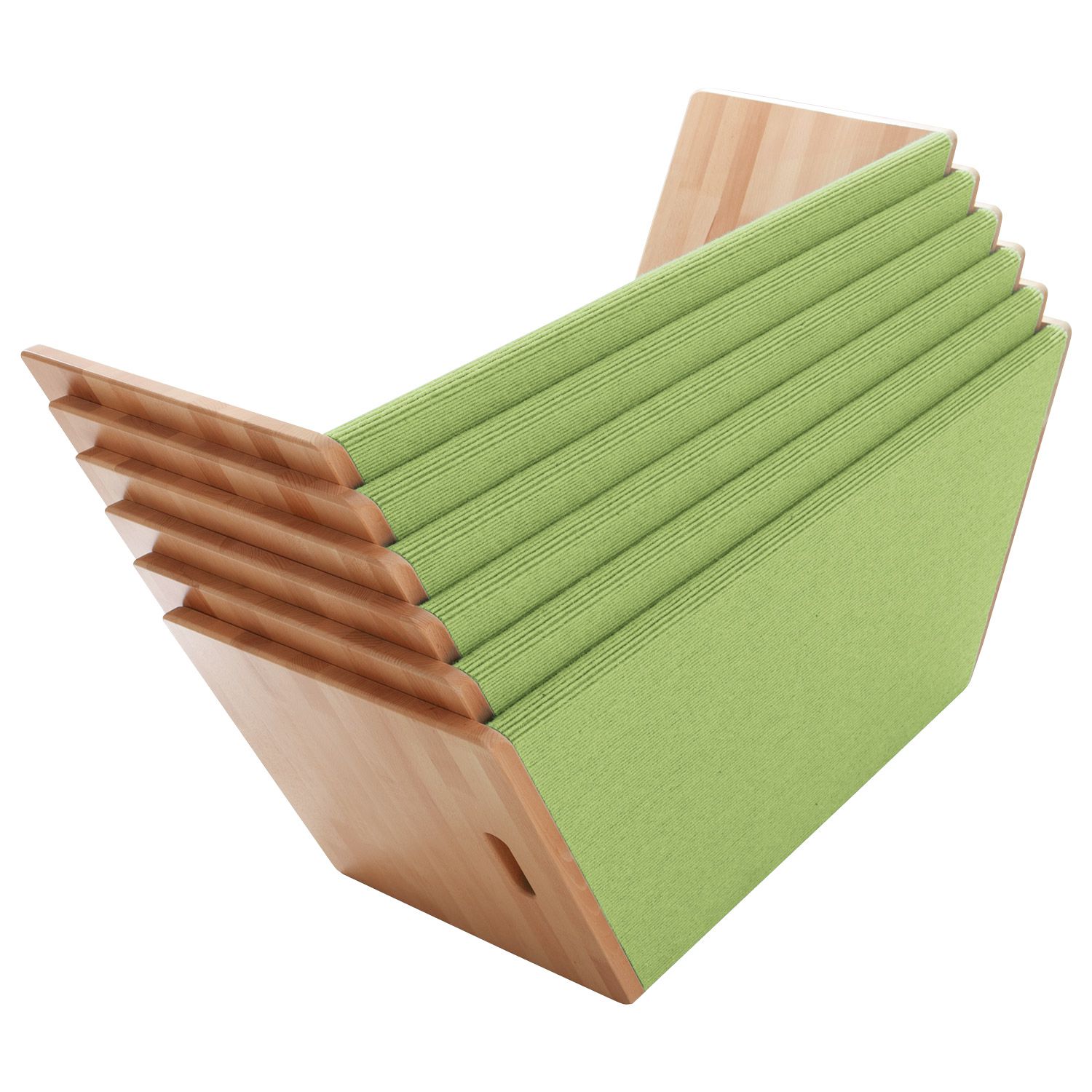 Spieltrapez mit Teppichbelag, L 133/82 x H 42 x T 46 cm