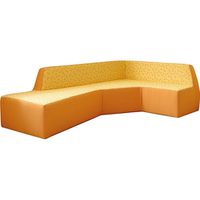 Ecksofa links mit Stoffbezug, B 185 x H 55 x T 120 cm, Sitzhöhe 30 cm