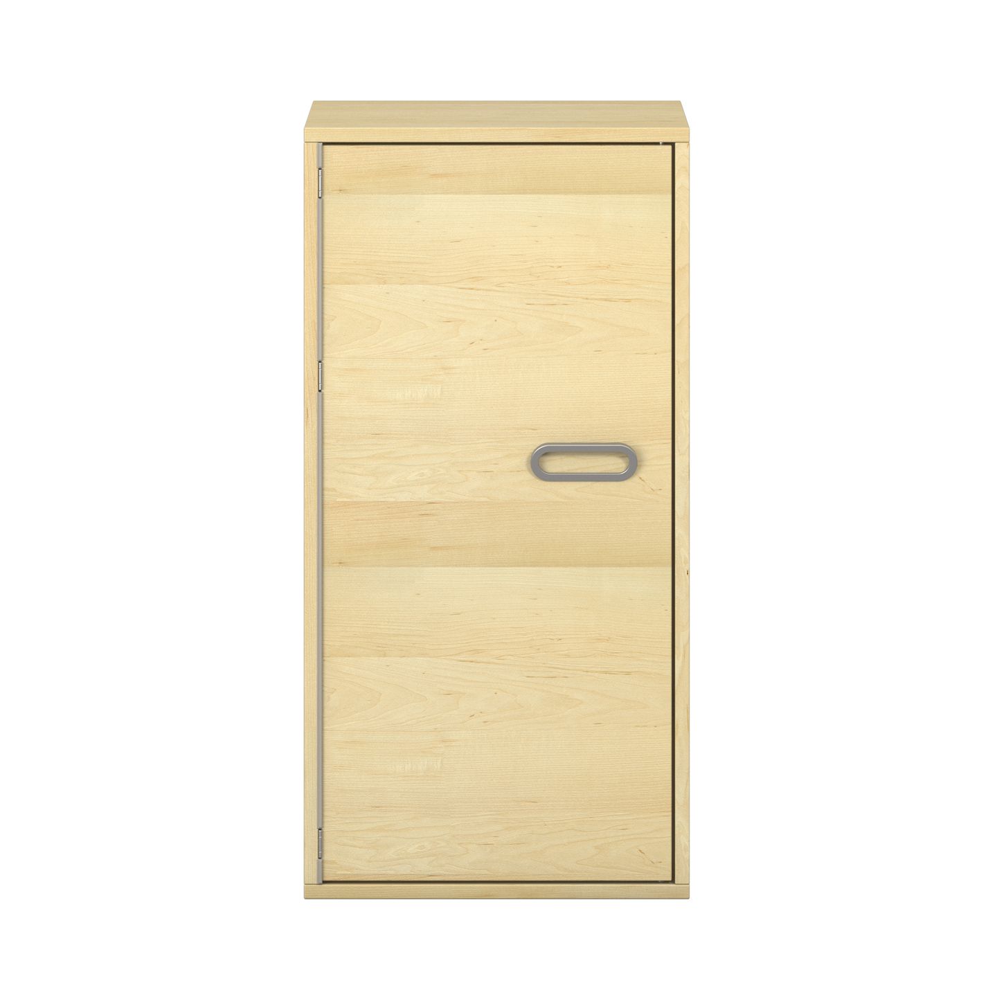 Pureo Türenschrank, Griff rechts, Scharnier links, Furnier mit 2 Einlegeböden B 50 x H 100 x T 42 cm