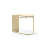 410.027.001 - einBaum-Schrank mit Bodenspiegel, Eiche furniert B 83 x H 65 x T 53,4 cm