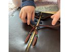 Rahmen mit Schuhschnüren