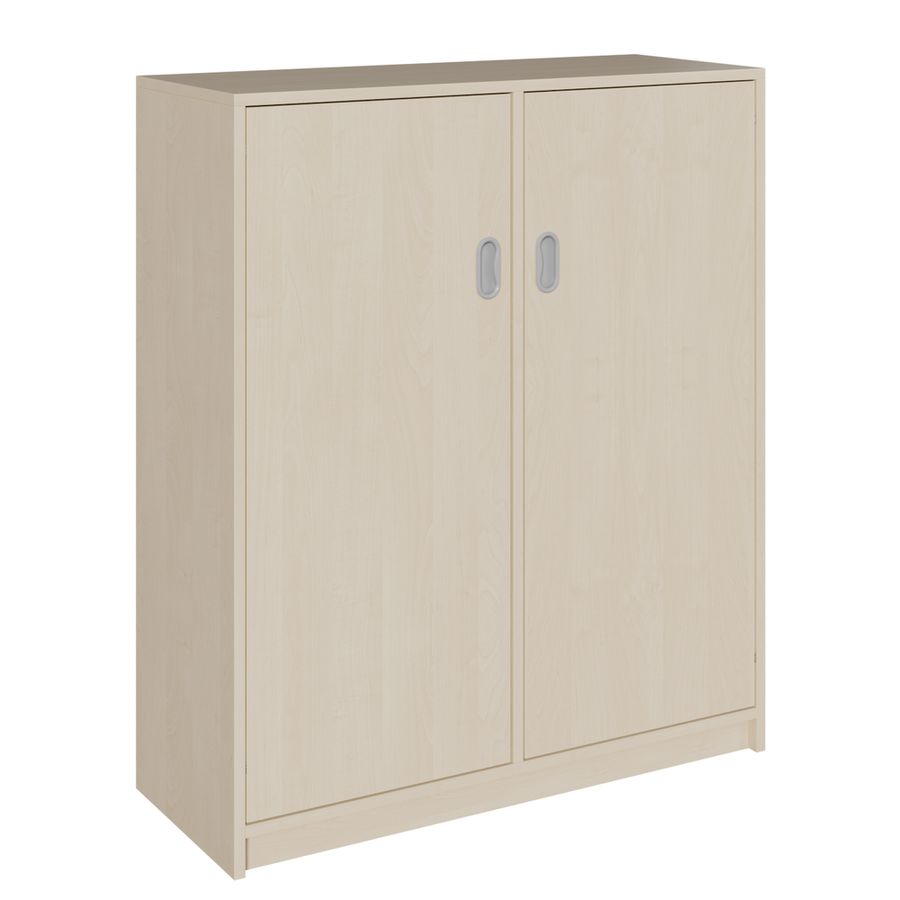 Doppeltürenschrank mit Sockel, mit Mittelwand, mit 6 Einlegeböden, B 102 x H 120 x T 40 cm