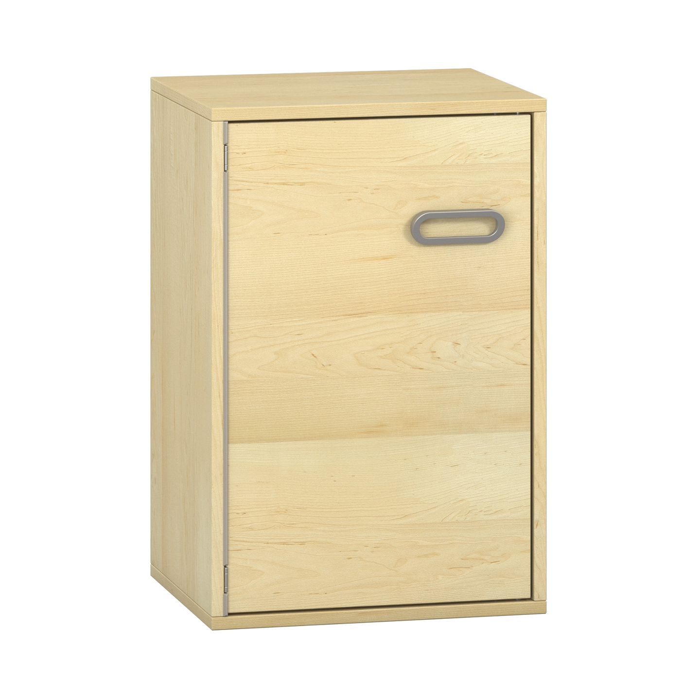 Pureo Türenschrank, Griff rechts, Scharnier links, Furnier mit 1 Einlegeboden B 50 x H 75 x T 42 cm