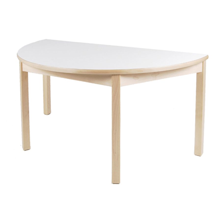 Klassik-Tisch halbrund mit HPL-Belag, Ø 80 x H 57,5 cm