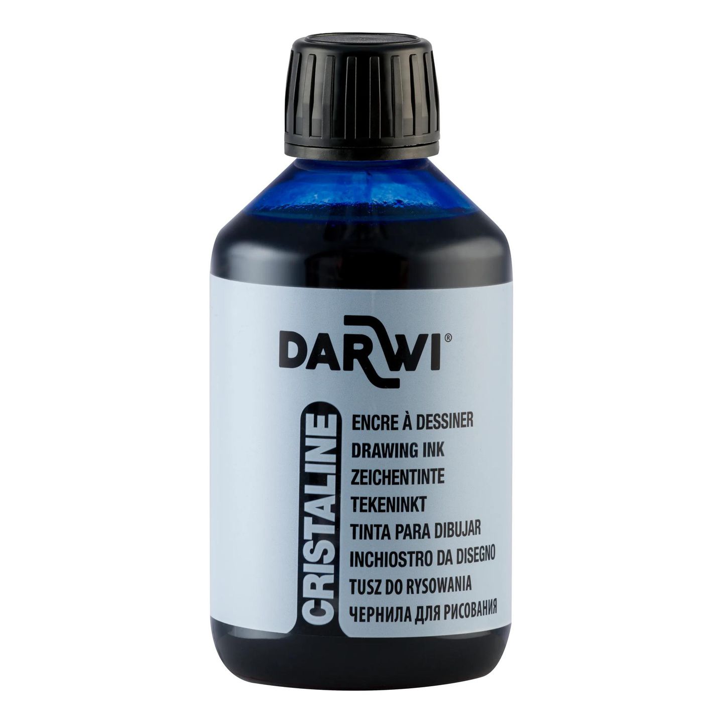 Cristaline Zeichentinte 250 ml meeresblau