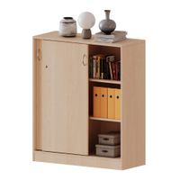 Schiebetürenschrank abschliessbar, mit Sockel, Mittelwand, B 100 x H 118 x T 40cm