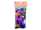 Glitzer Pompon, 100 Stk.