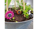 Bunte Gartenstecker