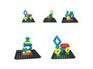 Pyramiden Puzzle mit Grundplatte