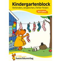 Kindergartenblock - Verbinden vergleichen, Fehler finden