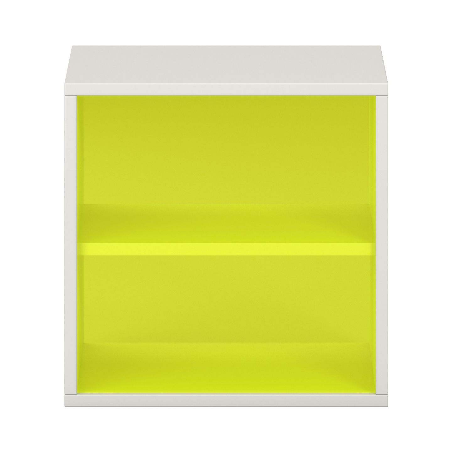Pureo Regalschrank offen mit Acrylrückwand, Furnier, B  50 x H 50 x T 42 cm