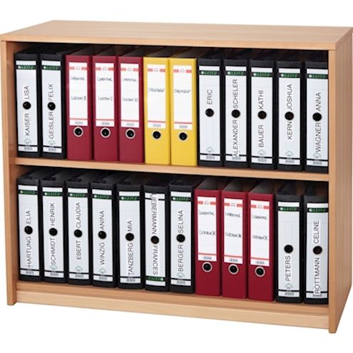 Regalschrank offen Forminant, B 100 x H 83,6 x T 39,4 cm, Dekor Buche hell