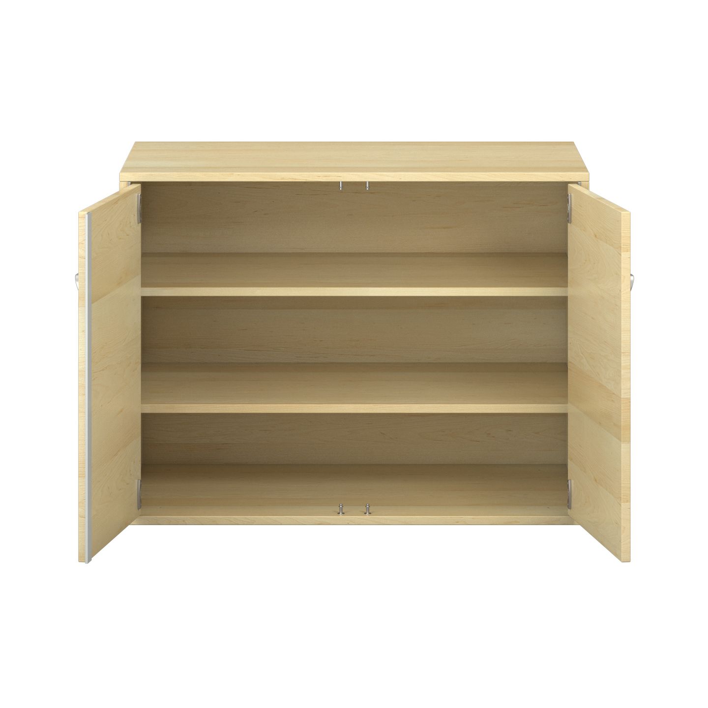 Pureo Doppeltürenschrank Furnier, B 100 x H 75 x T 60 cm