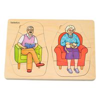 Lagenpuzzle Oma & Opa, 40 Teile