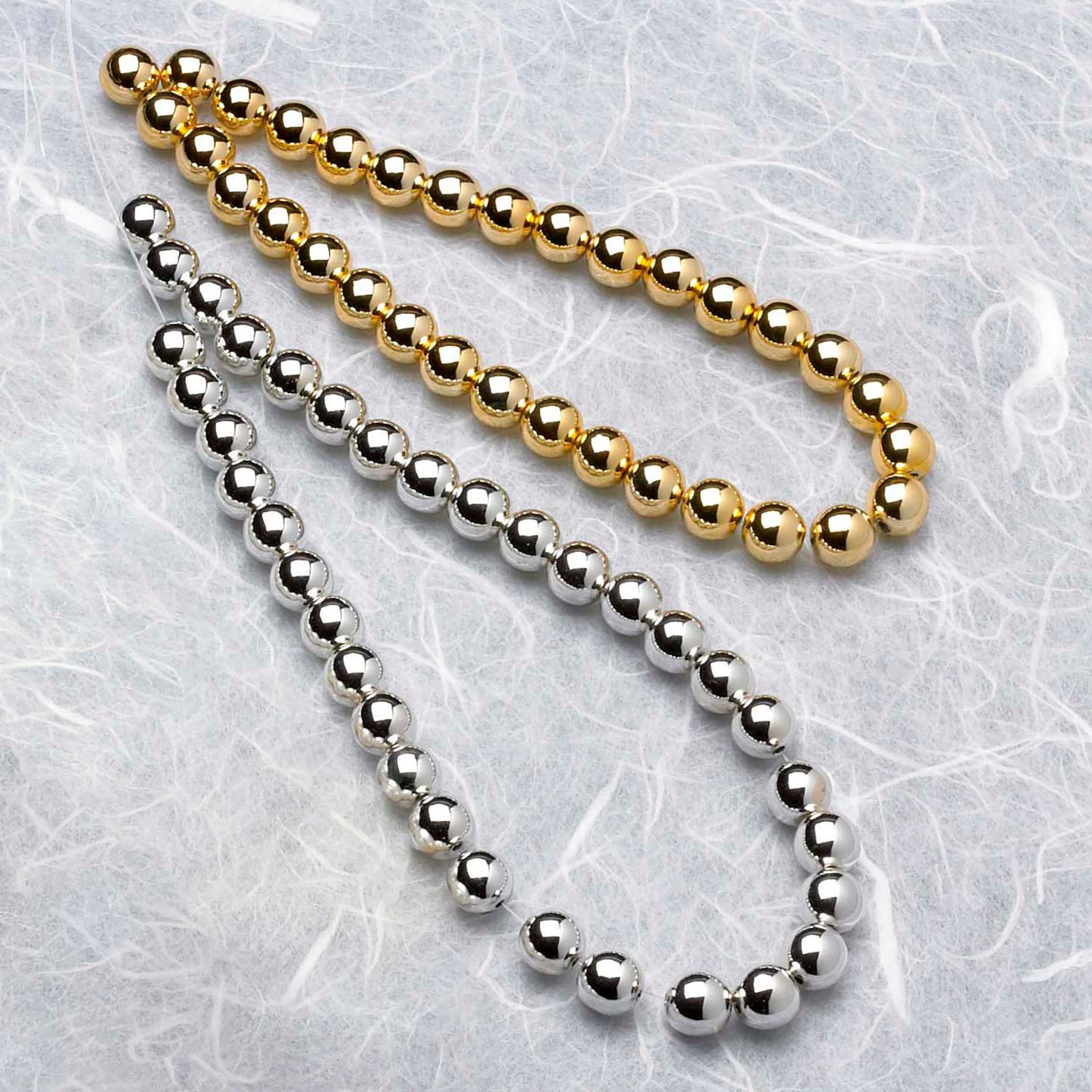 Wachsperlen gold, 50 Stk., 8 mm