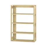 444.012.043K - Pureo Regal offen Furnier, mit 3 Einlegeböden, B 100 x H 150 x T 42 cm