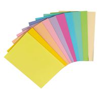 Tonzeichenpapier A4 Sort. A 10 pastell Farben / 100 Blatt