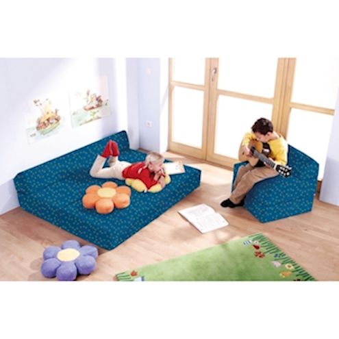 Klappsofa in SG51 frühlingsgrün, B 150 x Sitzhöhe 34 x T 60 cm