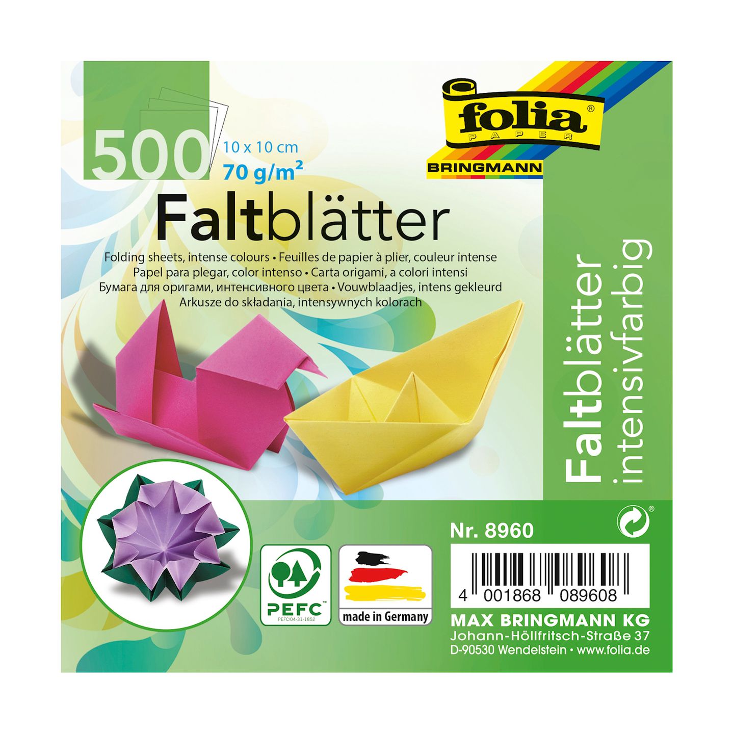 Faltpapier 10 x 10 cm