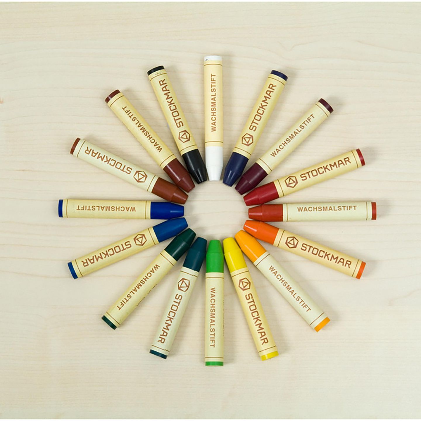 Stockmar Wachsfarben, 16 Stifte